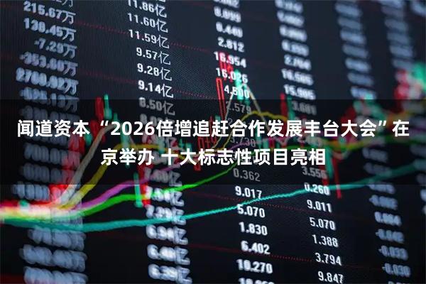 闻道资本 “2026倍增追赶合作发展丰台大会”在京举办 十大标志性项目亮相